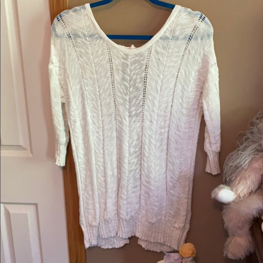 Pointelle knit Sweater